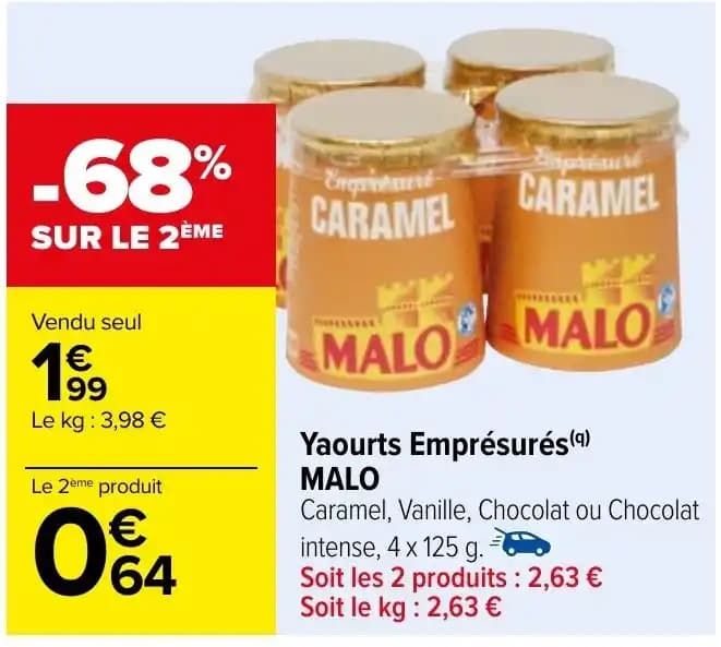 Yaourts Emprésurés (9) MALO