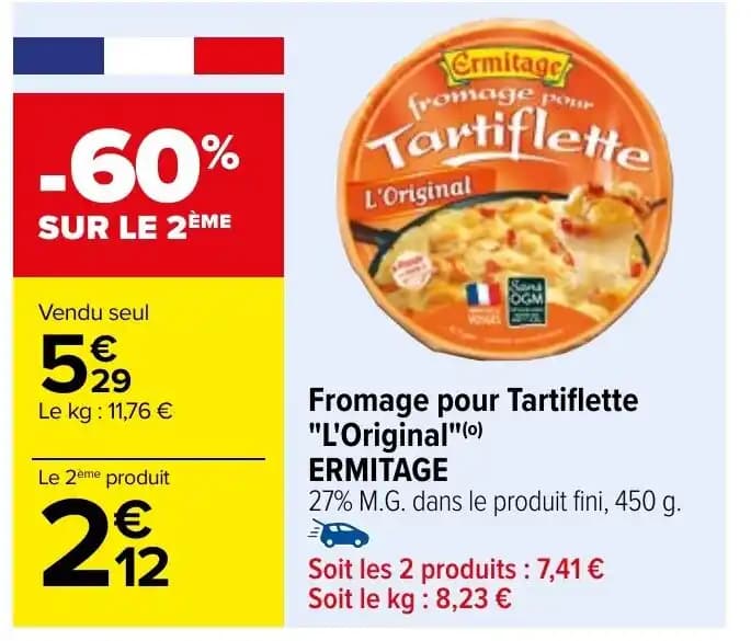 Fromage pour Tartiflette "L'Original" (0) ERMITAGE