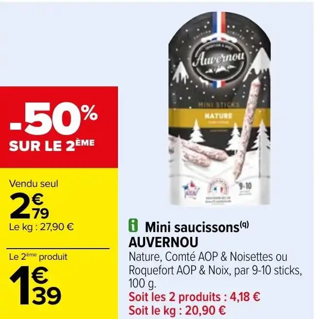 i Mini saucissons (9) AUVERNOU