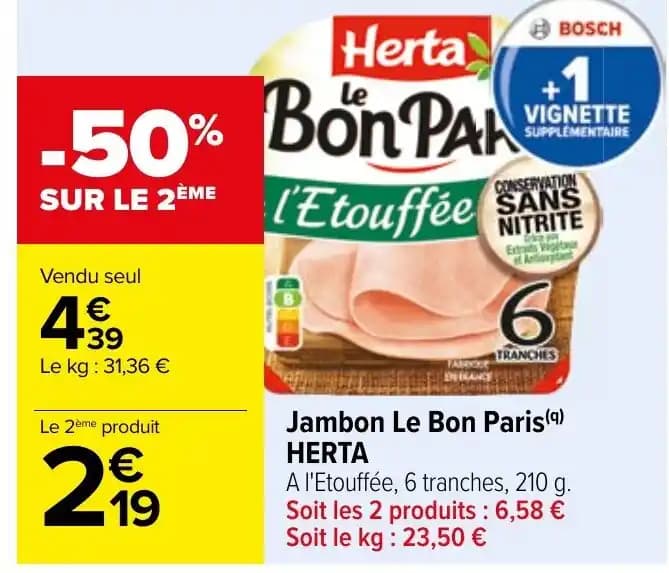 Jambon Le Bon Paris (9) HERTA