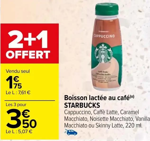 Boisson lactée au café(0) STARBUCKS