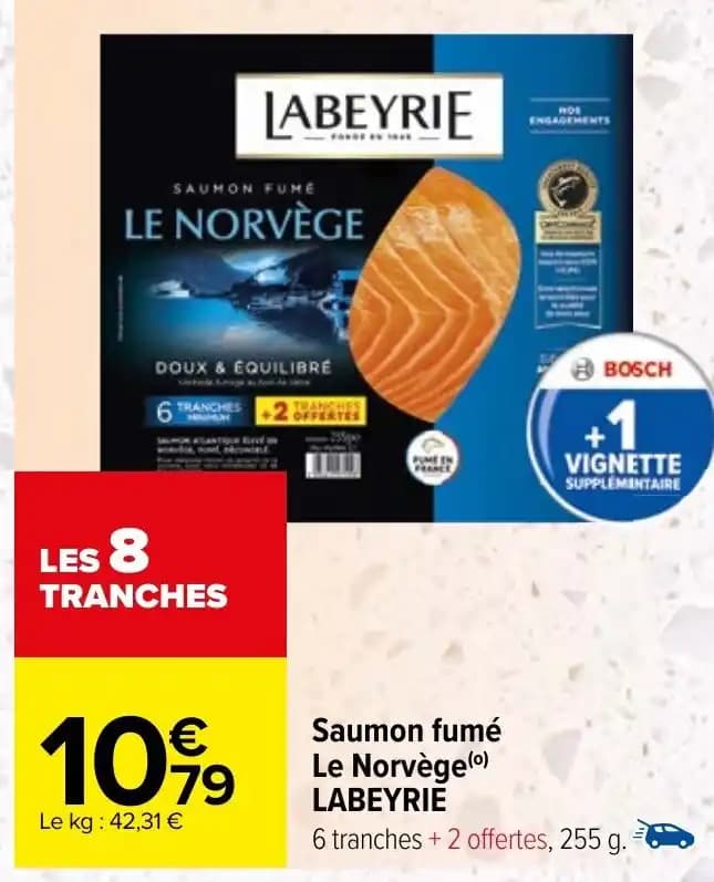 Saumon fumé Le Norvège (o) LABEYRIE