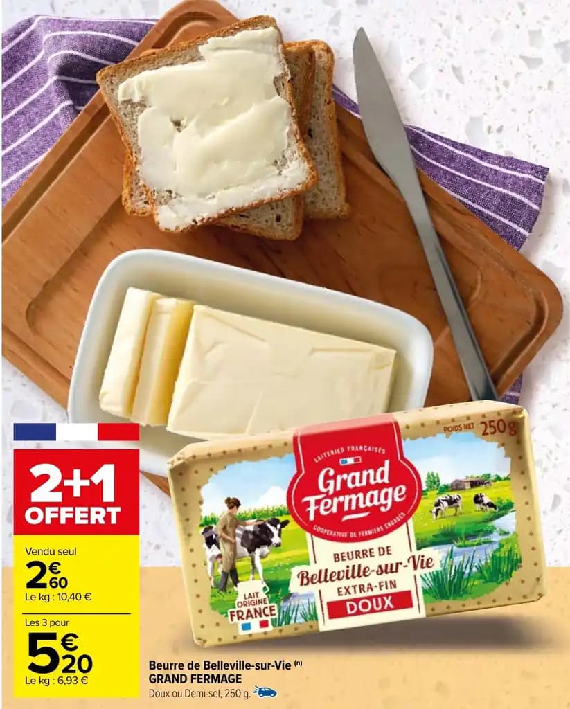 Beurre de Belleville-sur-Vie (n) GRAND FERMAGE