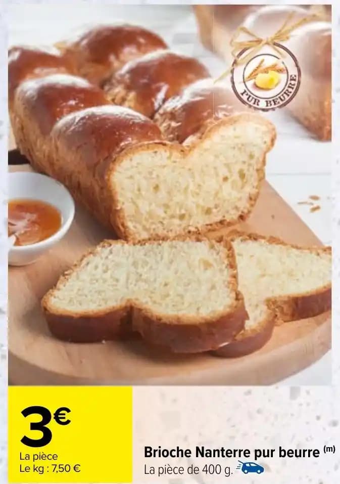 Brioche Nanterre pur beurre (m)
