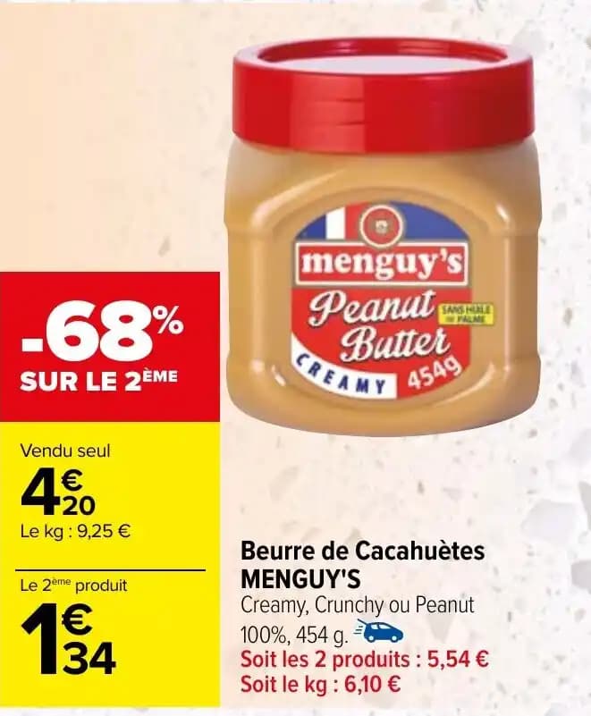 Beurre de Cacahuètes MENGUY'S