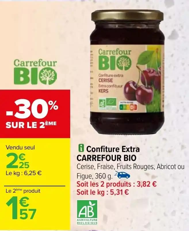 Confiture Extra CARREFOUR BIO