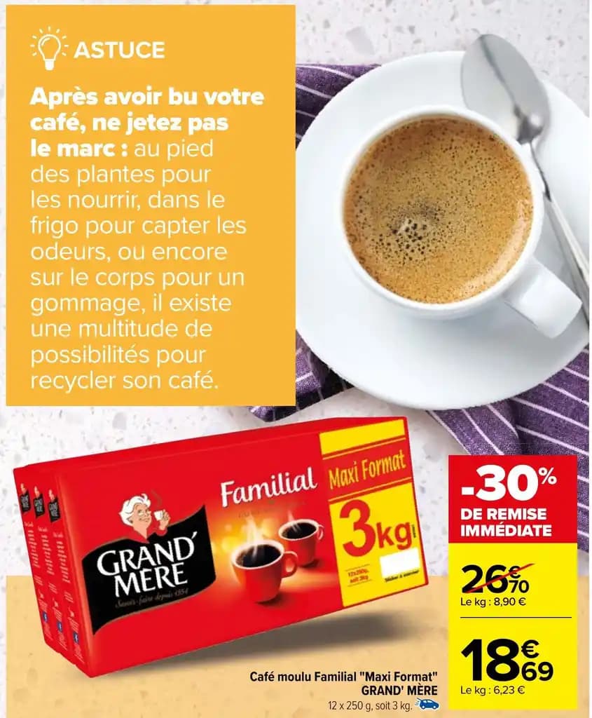 Café moulu Familial "Maxi Format" GRAND' MÈRE