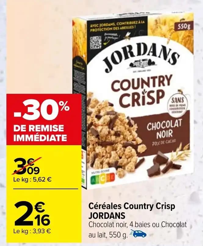 Céréales Country Crisp JORDANS
