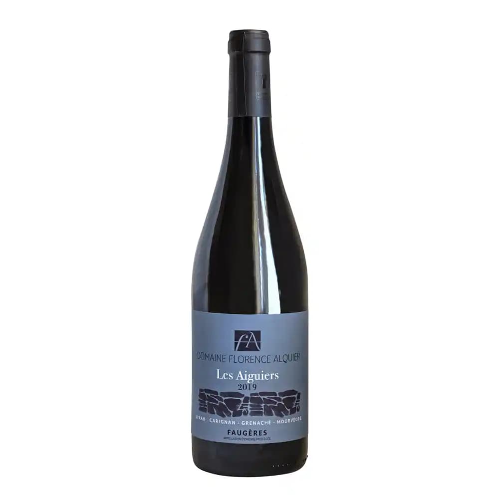 Domaine Florence Alquier Les Aiguiers, 2019 - Faugères AOP - Rouge - 75 cl - étiquette abîmée