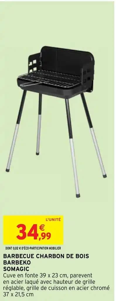 BARBECUE CHARBON DE BOIS BARBEKO SOMAGIC