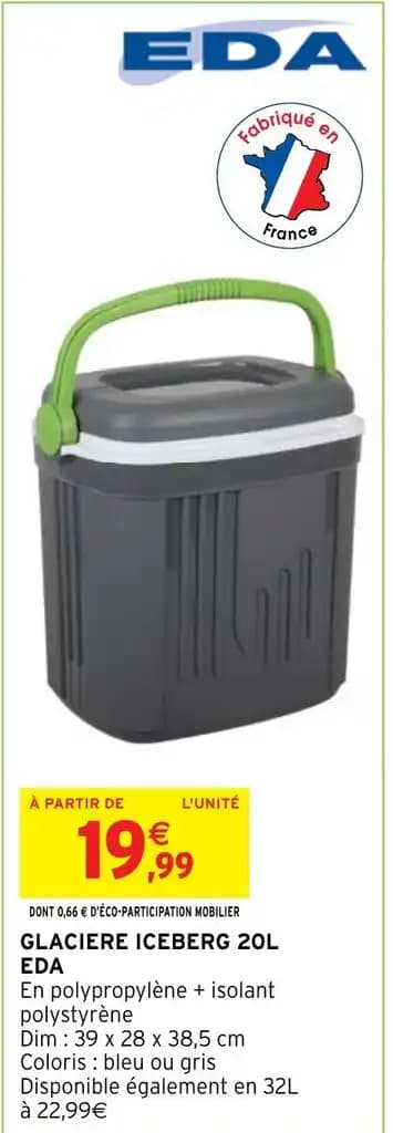 GLACIERE ICEBERG 20L EDA