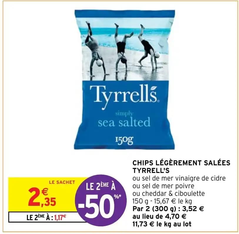 CHIPS LÉGÈREMENT SALÉES TYRRELL'S