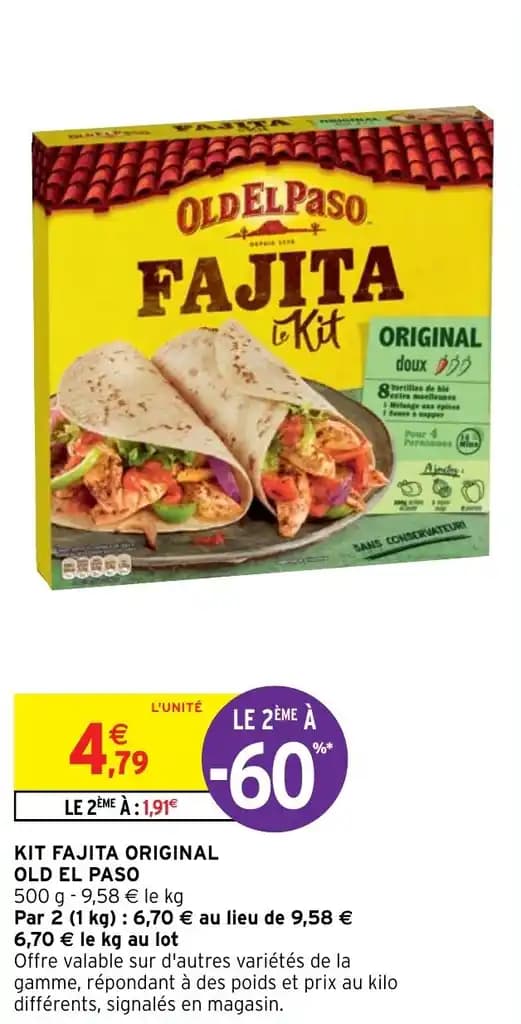 KIT FAJITA ORIGINAL OLD EL PASO