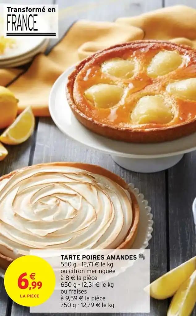 TARTE POIRES AMANDES