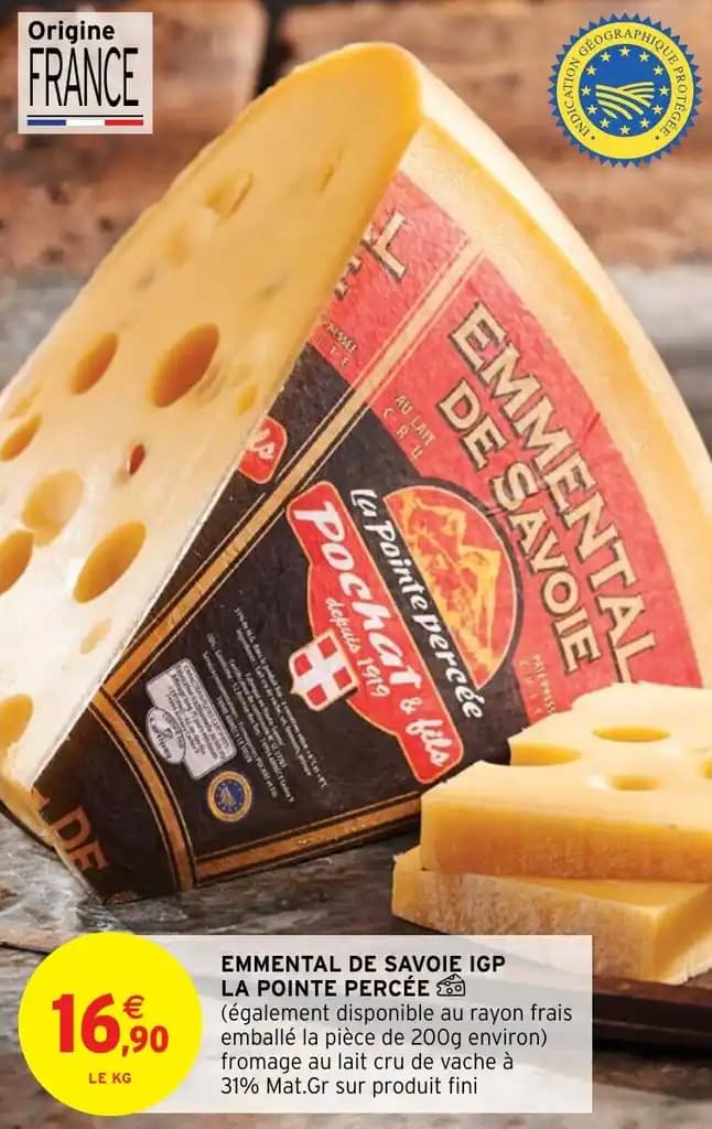 EMMENTAL DE SAVOIE IGP LA POINTE PERCÉE