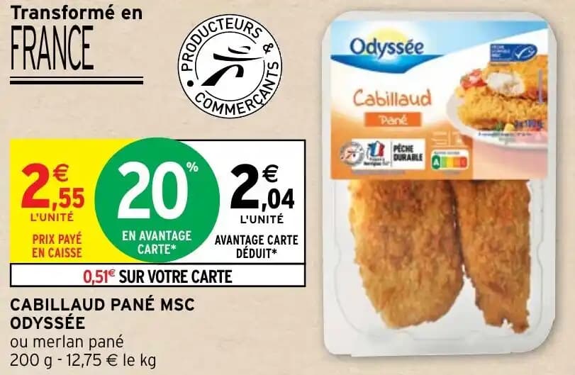 CABILLAUD PANÉ MSC ODYSSÉE