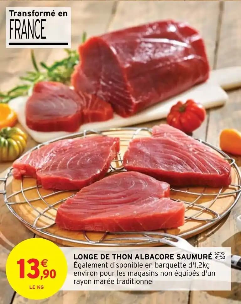 LONGE DE THON ALBACORE SAUMURÉ