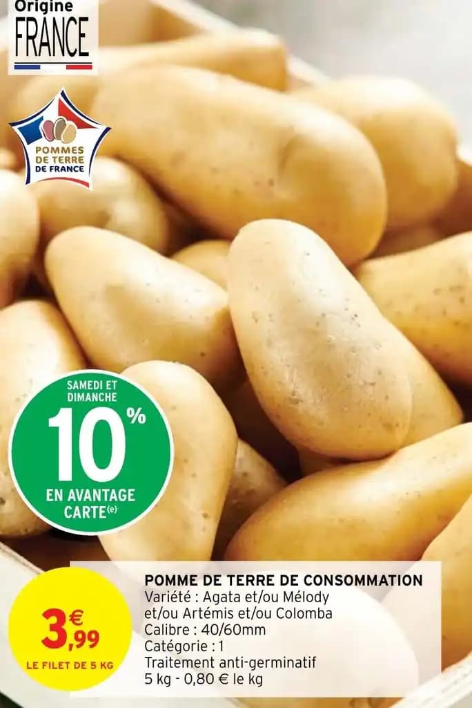 POMME DE TERRE DE CONSOMMATION