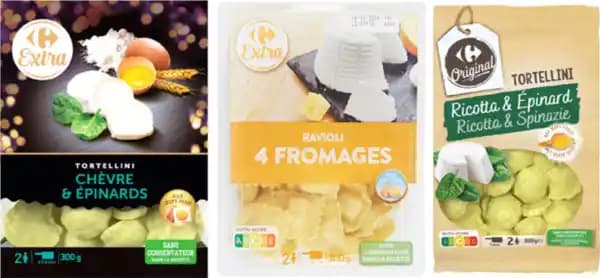 CARREFOUR SUR TOUTES LES PÂTES FRAÎCHES FOURRÉES
