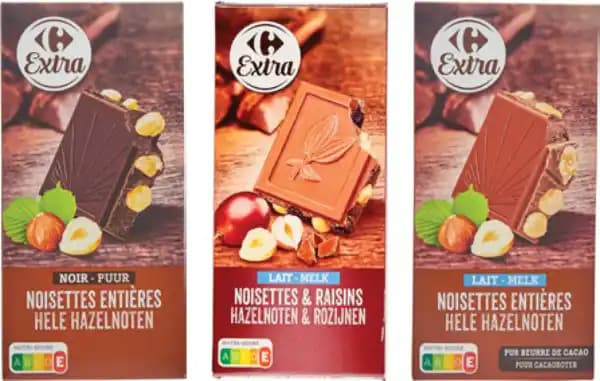 CARREFOUR EXTRA SUR TOUTES LES TABLETTES DE CHOCOLAT 200G
