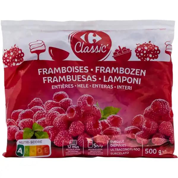 CARREFOUR CLASSIC' Framboises surgelées