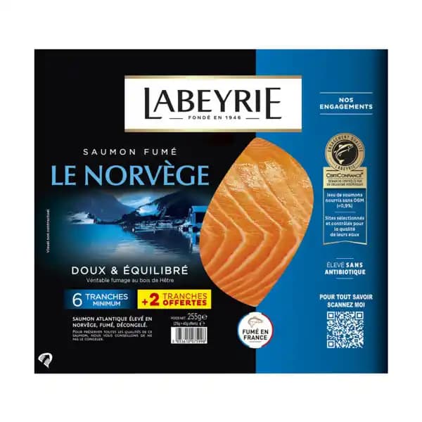 LABEYRIE Saumon fumé Le Norvège