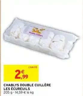 Les écureuils - chablys double cuillère