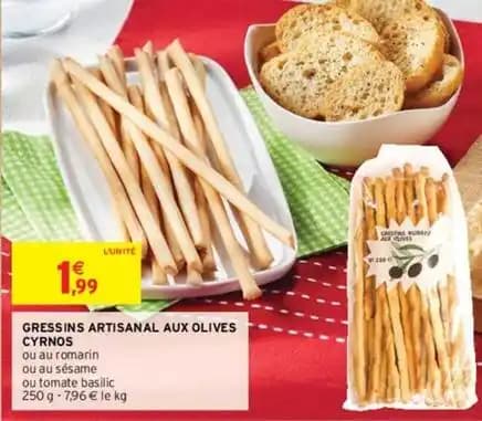 Cyrnos - gressins artisanal aux olives