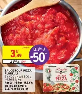 Florelli - sauce pour pizza