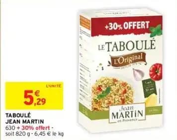 Jean martin - taboule