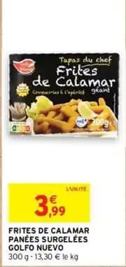 Golfo nuevo - frites de calmar panees surgelees