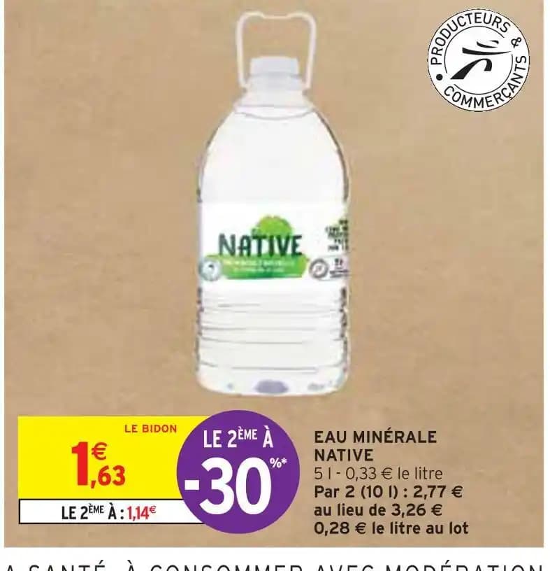 NATIVE EAU MINÉRALE