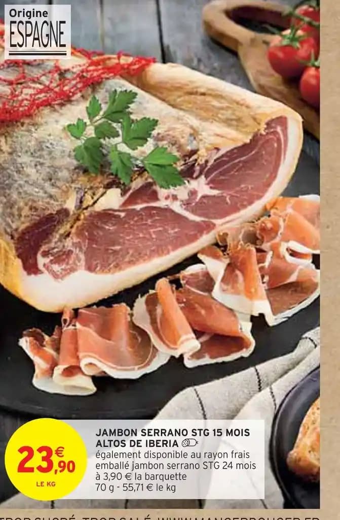 ALTOS DE IBERIA JAMBON SERRANO STG 15 MOIS