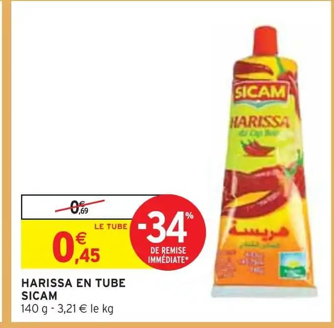SICAM HARISSA EN TUBE