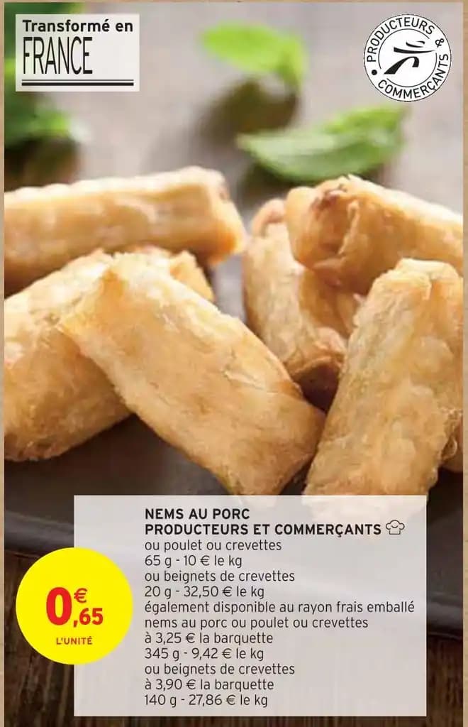 PRODUCTEURS ET COMMERÇANTS NEMS AU PORC