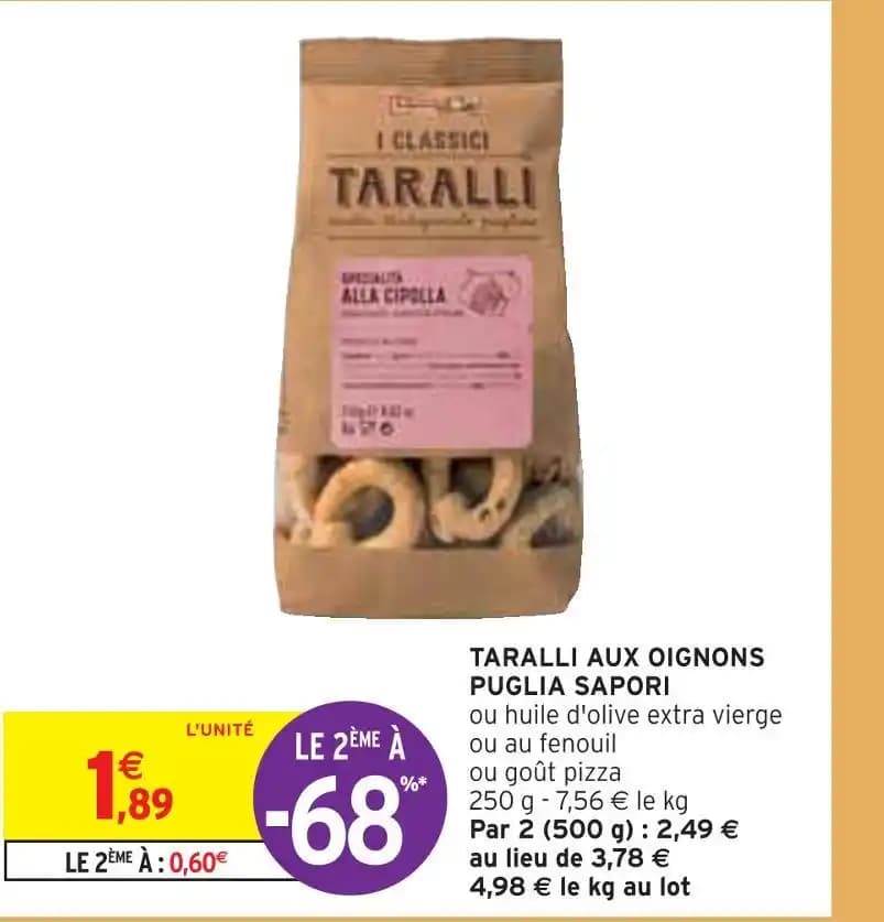 PUGLIA SAPORI TARALLI AUX OIGNONS