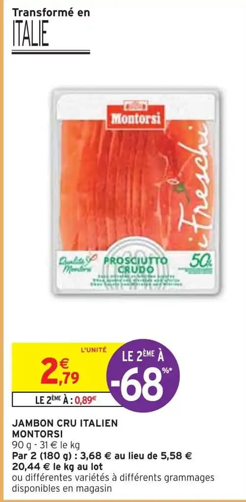 MONTORSI JAMBON CRU ITALIEN