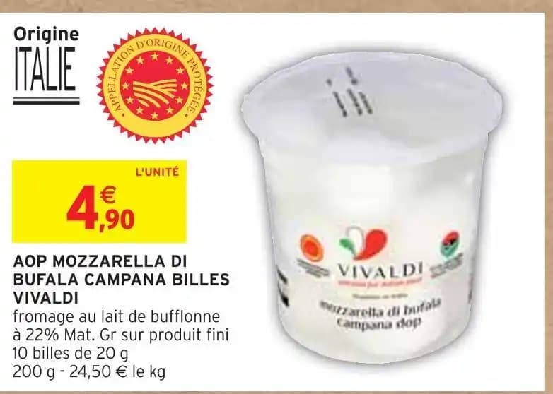 VIVALDI AOP MOZZARELLA DI BUFALA CAMPANA BILLES