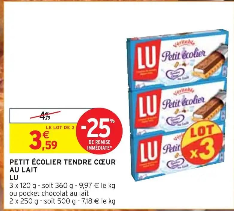 LU PETIT ÉCOLIER TENDRE CŒUR AU LAIT