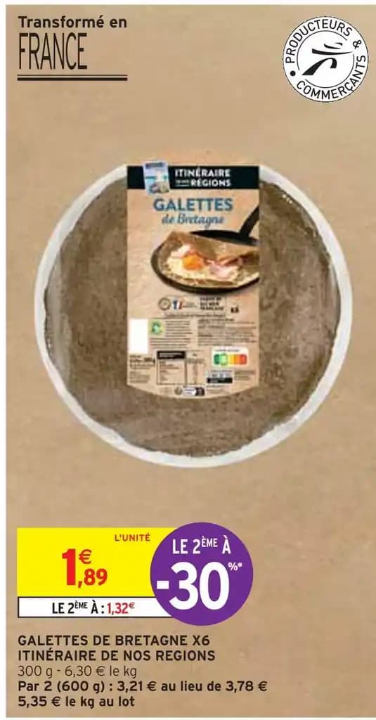 ITINÉRAIRE DE NOS REGIONS GALETTES DE BRETAGNE X6