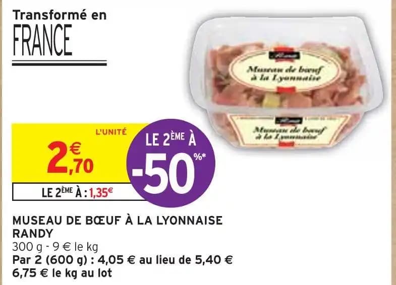 RANDY MUSEAU DE BŒUF À LA LYONNAISE