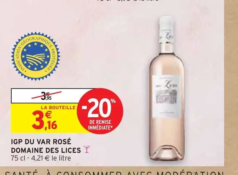 DOMAINE DES LICES IGP DU VAR ROSÉ