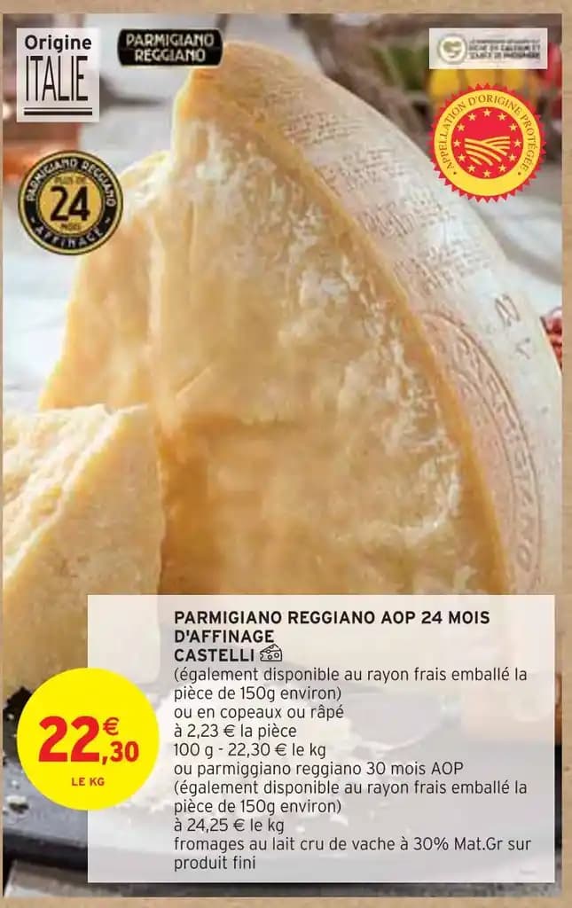 CASTELLI PARMIGIANO REGGIANO AOP 24 MOIS D'AFFINAGE