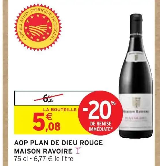 MAISON RAVOIRE AOP PLAN DE DIEU ROUGE