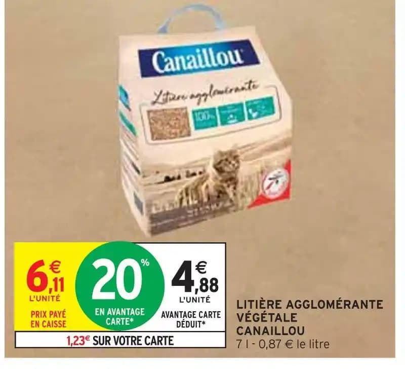 CANAILLOU LITIÈRE AGGLOMÉRANTE VÉGÉTALE