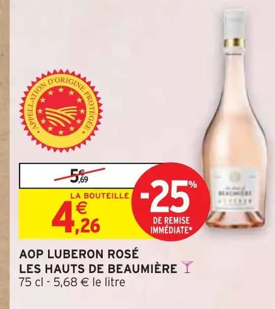LES HAUTS DE BEAUMIÈRE AOP LUBERON ROSÉ