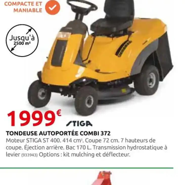 TONDEUSE AUTOPORTÉE COMBI 372