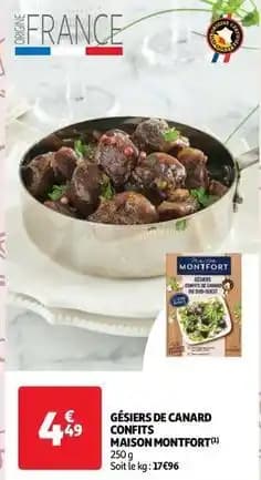Maison montfort - gésiers de canard confits