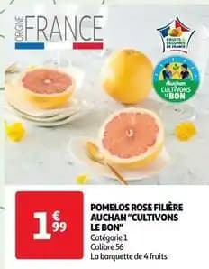 Auchan - pomelos rose filière cultivons le bon