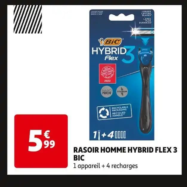 BIC RASOIR HOMME HYBRID FLEX 3